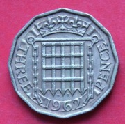 3  Pensy  1962  r -     Anglia   Korona