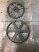 Żeliwne koła ,dwupaskowe i zębate