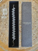 Biżuteria ślubna bransoletka: kryształy SWAROVSKI + srebro 925