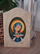Ikona - Matka Boska Niosąca Ducha Świętego - z gołebicą