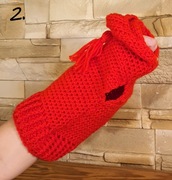 Sweterek z kapturem dla psa XS ubranko    HANDMADE