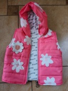 Ocieplacz dla dziewczynki, różowy, r.62/68, kamizelka, Bezrękawnik