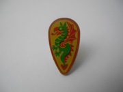 LEGO Tarcza ze smokiem zielony Smok 2586p4b Dragon Knights Castle