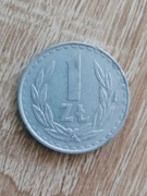 moneta 1 zł   rok 1984 