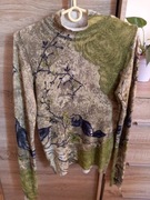 Wyprzedaż Sweterek damski kolorowy roz.S/M wymiary opis