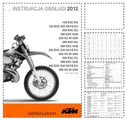 KTM 125 200 250 300 EXC XC W SIX DAY Operation Manual Instrukcja obsługi PL