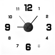 Kreatywny bezramowy zegar ścienny DIY naklejka ścienna dom cichy zegar salo