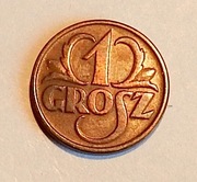 1 grosz II RP 1938.