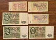 Zestaw: 1 Rubel, 2x 3 Rubli, 3x 50 Rubli z 1961r. CCCP - licytujesz komplet