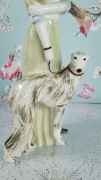 Dama Royal Doulton Art Deco z psem