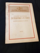 stara ulotka program teatr narodowy bobrowe futro rok 1953 nr 708
