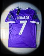 (L) Cristiano Ronaldo #7 Real Madryt 2016/2017 Nowa Koszulka Fioletowa