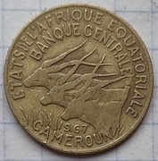 #2474 Afryka Równikowa 5 franków 1967 rzadka!