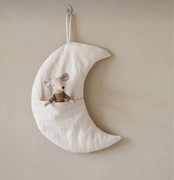Księżyc dekoracja ścienna do pokoju dziecka boho