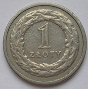 Polska 1 złoty 1990 -     B22  -    YS