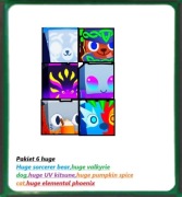 Pet sim 99 pakiet 6 x Huge Pet 