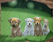 Koc kocyk szczeniaki labrador pieski 150x200 polar