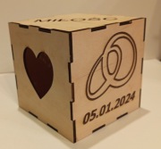 Personalizowany lampion, świecznik,pudełko z okazji walentynek 