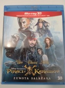 PIRACI Z KARAIBÓW ZEMSTA SALAZARA (BLU-RAY 3D+2D) POLSKIE WYDANIE DISNEY