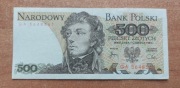Banknot 500 zł z 1982r, Seria GA Stan!!!