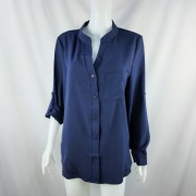 Granatowa koszulowa bluzka Aurivella S nowa z metką