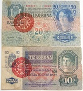 10 + 20 koron  Austro-Węgry 