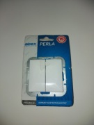 Wyłącznik podwójny Podtynkowy Abex biały 17330