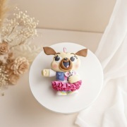 Figurka z masy Frycia i Kartofelcia dla dziecka na tort urodziny