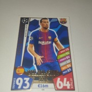 Match Attax Champions League 17/18 - 435 - Sergio Busquets - UCL All Star