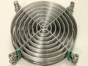 Grill Osłona Wentylatora 120mm Metalowa Chrom Kratka Finger Guard 12cm