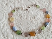 Naszyjnik z naturalnych kamieni półszlachetnych – kolorowe bryłki