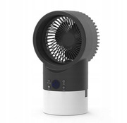 Mini wentylator z nawilżaczem i światłem LED
