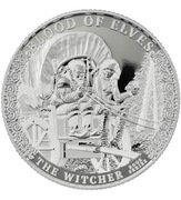 2oz Krew Elfów - Wiedźmin -  2 uncje Ag 9999 The Witcher Blood of Elves