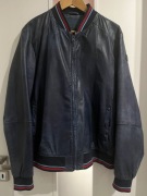 Męska skórzana kurtka typu bomber TRUSSARDI JEANS