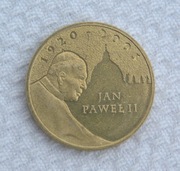 Polska III Rzeczpospolita PLN zł 2 złote 2005 MW Y# 525 Papież Jan Paweł II