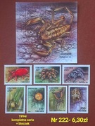 Znaczki fauna:222: pająki- Tanzania 1994r **
