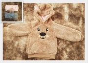 Bluza cieplutka 104 i opaski x 2