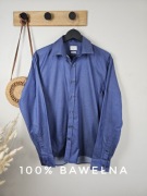 Koszula niebieska męska bawełna elegancka casual Selected Homme M 40
