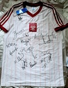 16 AUTOGRAFÓW 74 i 82 autograf koszulka Żmuda Polska-Francja 3 miejsce MŚ82
