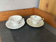 2 Filiżanki Porcelana - KPM oraz Wałbrzych