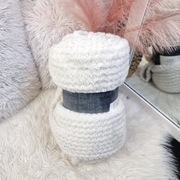 Duży ciepły koc blanket narzuta na łóżko biały 150cm x 200cm