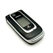 Telefon komórkowy Nokia 6131 czarno-srebrny klapka.