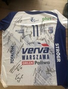 Koszulka Projekt Warszawa/Verva Warszawa autografy siatkarze Polski