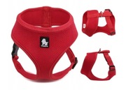 2 sztuki - LEKKIE Szelki BEZUCISKOWE dla psa Truelove miękkie XL czerwone