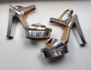 NINE WEST srebrne buty roz 41