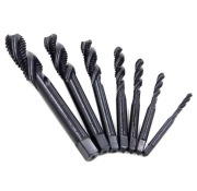 Zestaw nowych spiralnych gwintowników maszynowych HSS M3-M12