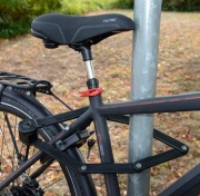 ZAPIĘCIE ROWEROWE SKŁADANE NA KLUCZ MOCNA BLOKADA DO ROWERU 95cm + UCHWYT