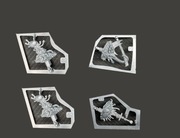 Nurgle Treasure Token (Darkwater) - Age of Sigmar - Warhammer - 4 modele