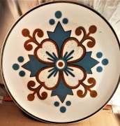 BOGUCICE ROZETA duży porcelano talerz naścienny 60