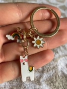 Brelok Lama Love, piękne zawieszki, dodatek do kluczy, na Prezent, lama